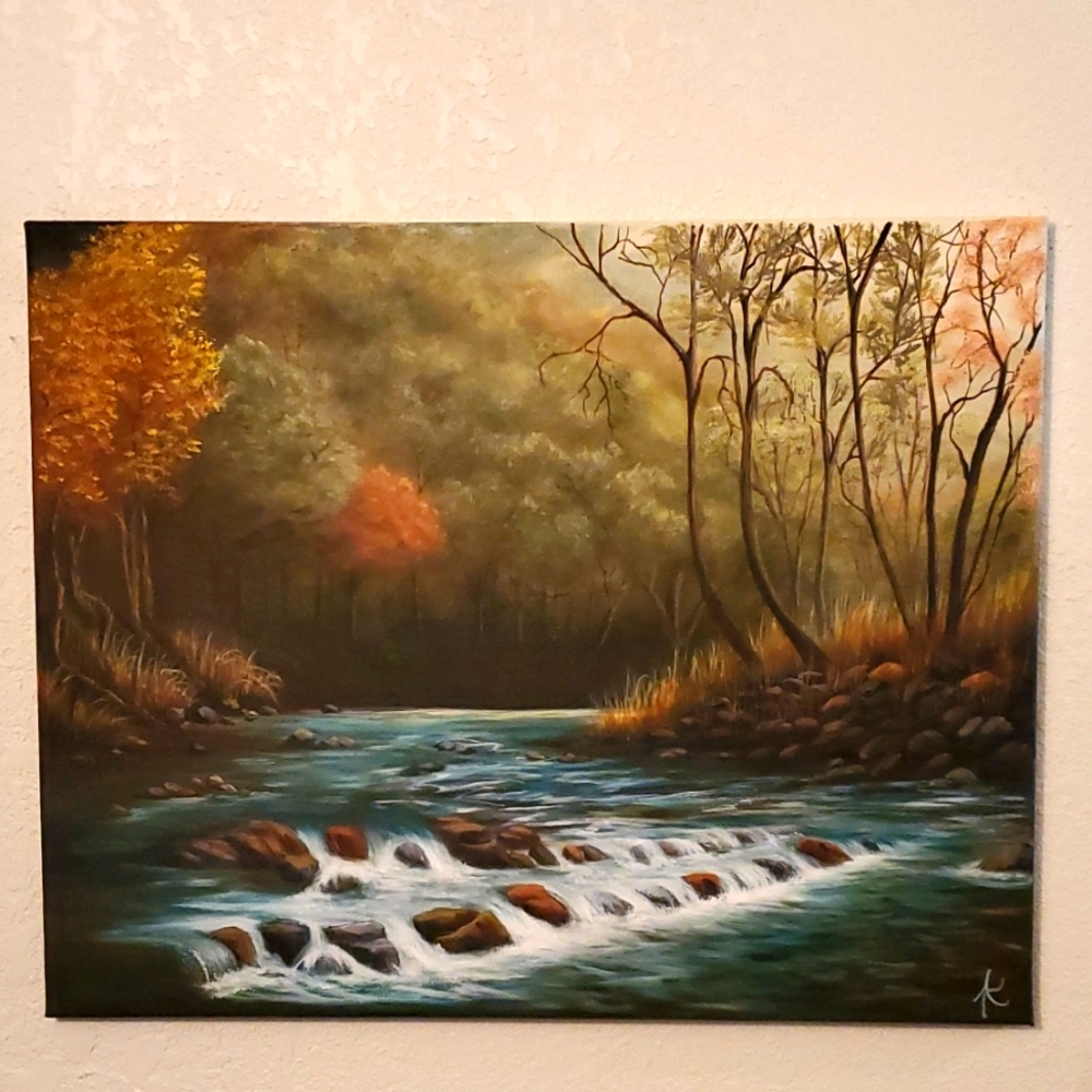 Origional Art Oil Painting 'Whisper Ripples'